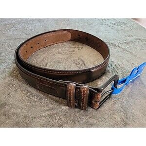 Columbia Leather Belt Men's Medium 34-36 Brown 1.5" Wide Leather Mens